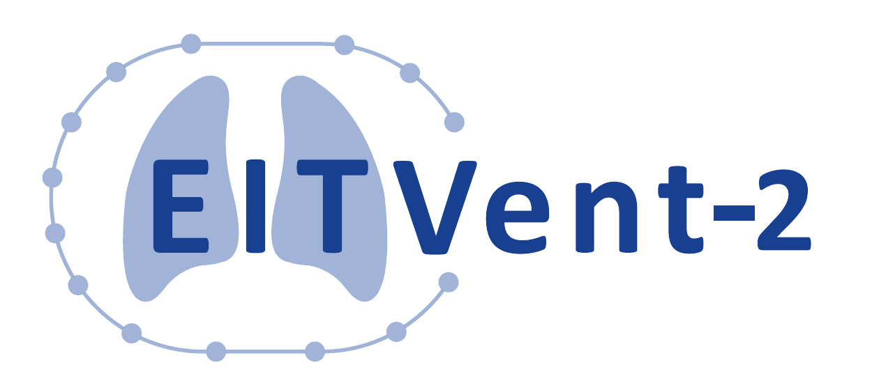EITVent-2 study logo with blue lungs and an electrode ring